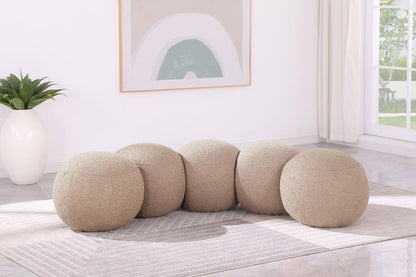 Apollo - Boucle Fabric Bench