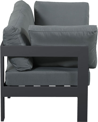 Nizuc - Outdoor Patio 2 Seat Modular Sofa With Gray Frame