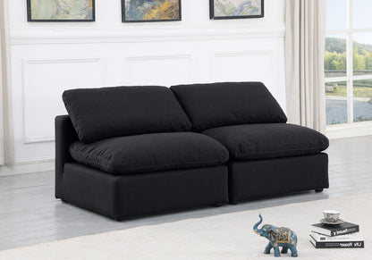 Indulge - Linen 2 Seat Modular Armless Sofa