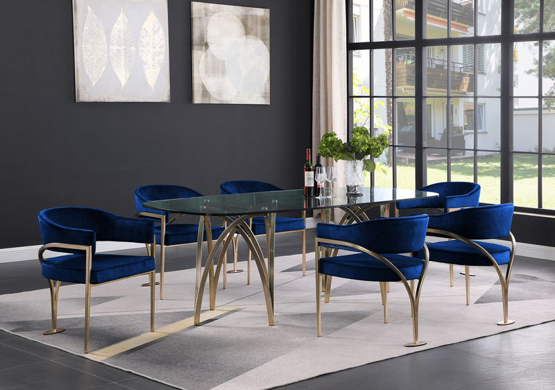 Madelyn - Dining Chair (Set of 2) - Brushed Brass