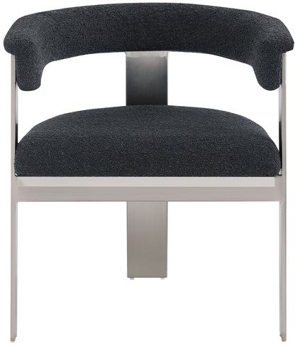 Romeo - Boucle Dining Chair With Silver Base (Set of 2)