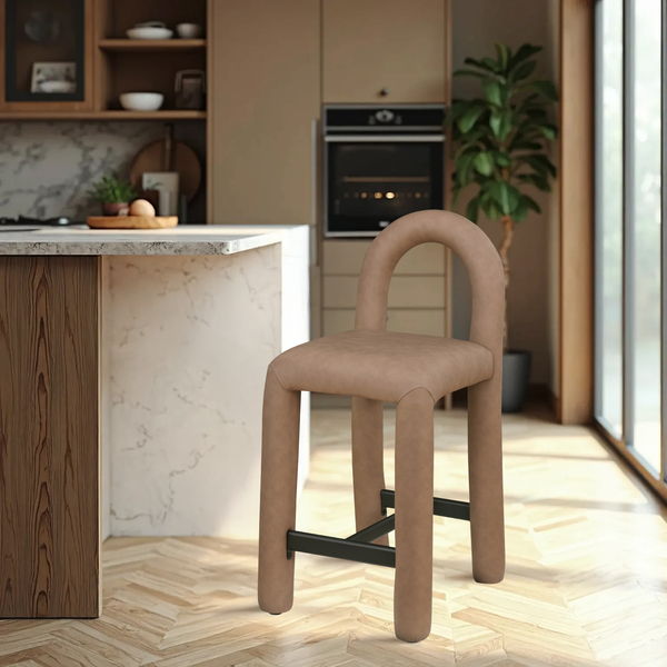 Amari - Faux Leather Stool
