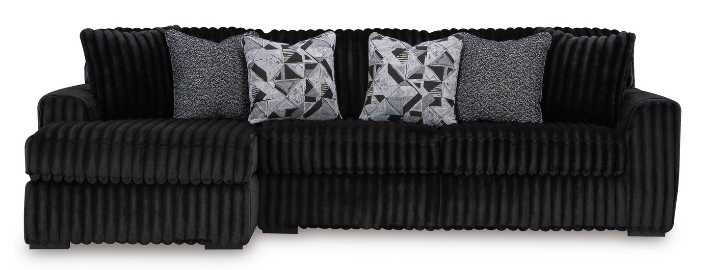 Midnight-Madness 2-Piece Sectional Sofa with Chaise