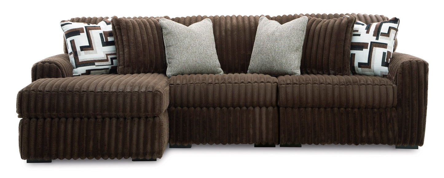 Midnight-Madness 2-Piece Sectional Sofa with Chaise