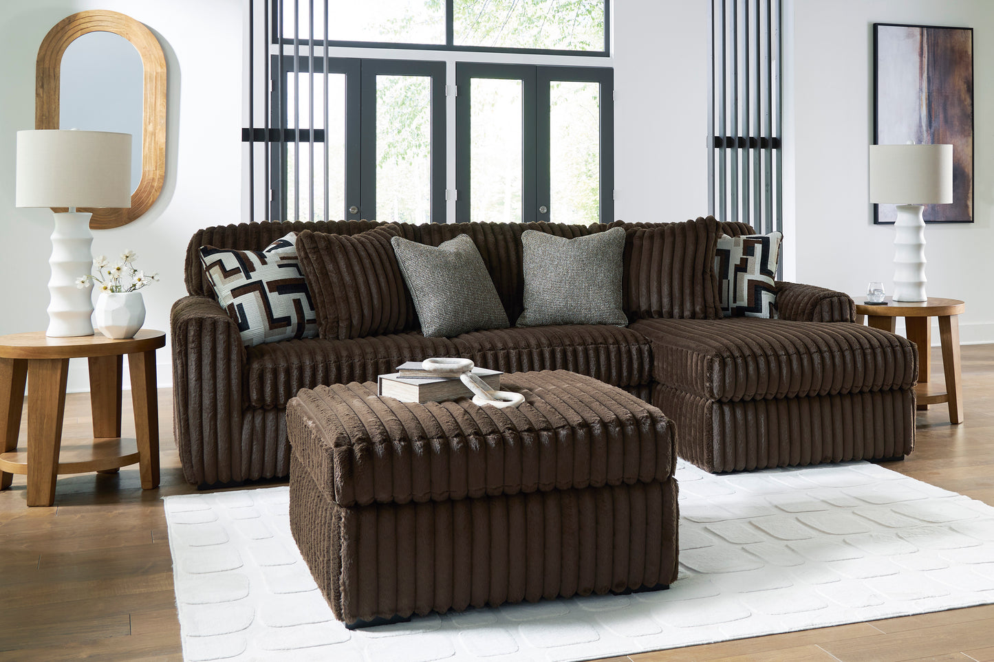 Midnight-Madness 2-Piece Sectional Sofa with Chaise