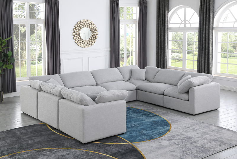 Indulge - Linen 8 Piece Modular Sectional
