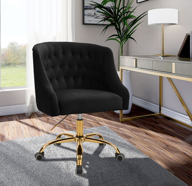 Arden - Office Chair with Gold Legs