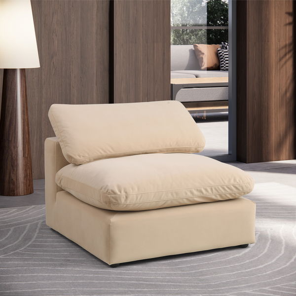 Comfy - Velvet Armless Chair