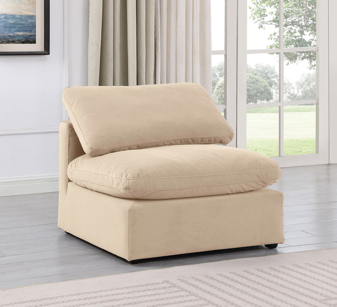 Indulge - Velvet Armless Chair