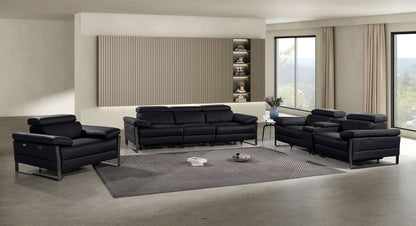 1246 - Modular Power Triple Reclining Sofa, Console Loveseat, And Chair Set With Power Headrests