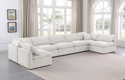 Indulge - Velvet 7 Piece Modular U-Shaped Sectional