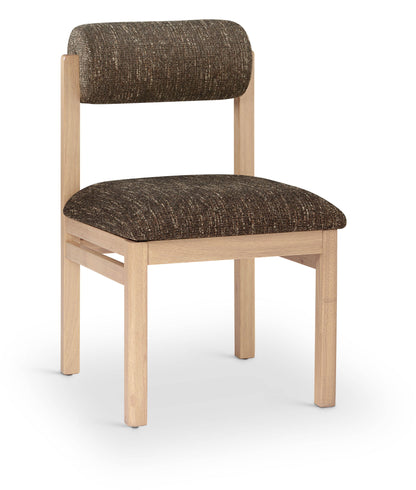 Roundhill - Fabric Dining Chair (Set of 2) - Natural Frame