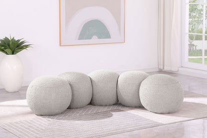 Apollo - Boucle Fabric Bench