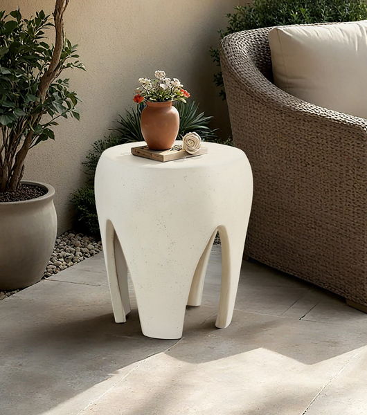 Moxie - Concrete And Fiberglass Indoor / Outdoor End Table