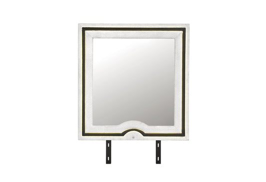 Isabella - Mirror With LED - Black / White