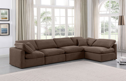 Indulge - Velvet 5 Piece Modular Sectional