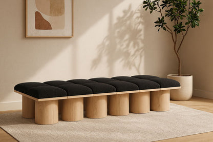 Pavilion - 12 Piece Modular Bench With Natural Base