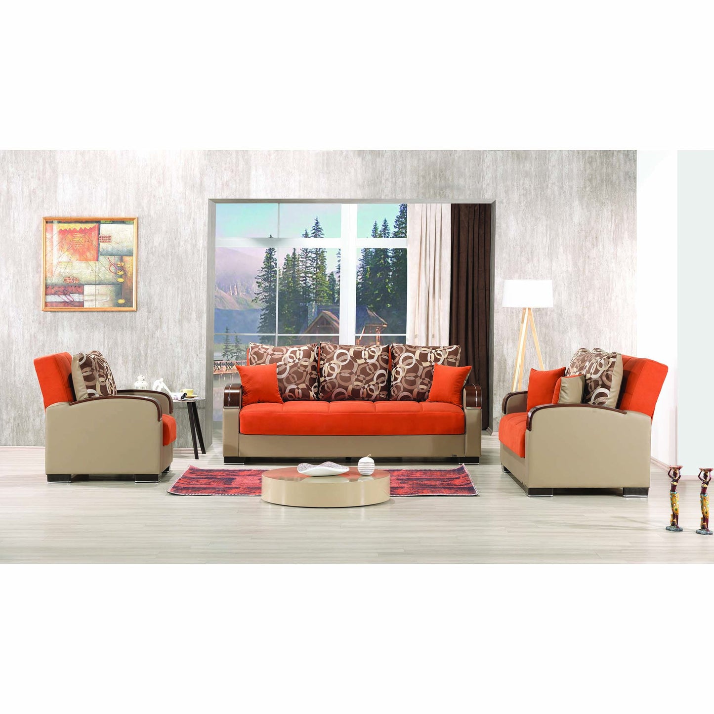 Ottomanson Mobimax - Upholstered Convertible Armchair With Storage