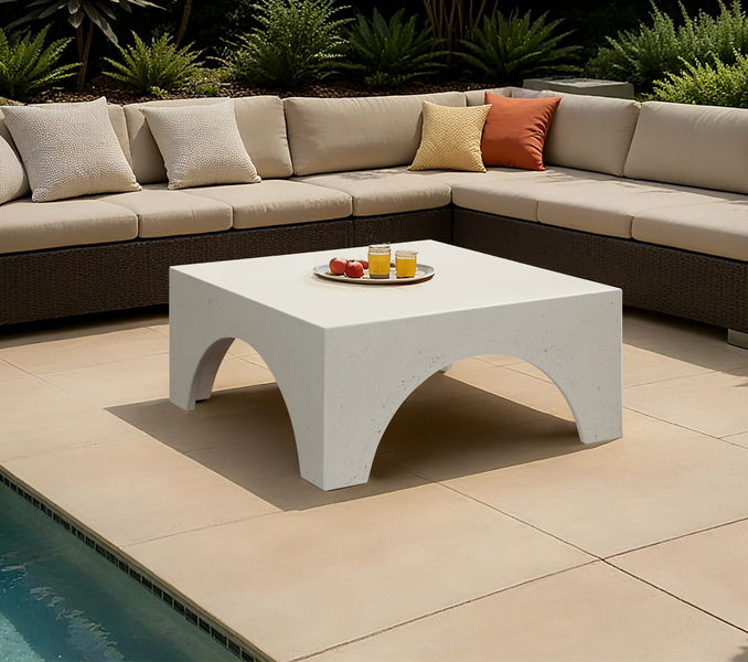 Renza - Concrete And Fiberglass Indoor / Outdoor Table