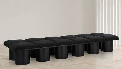 Pavilion - 12 Piece Modular Bench With Black Base