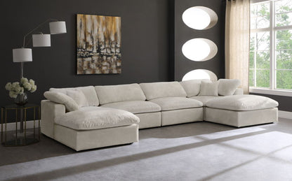 Cozy - 6 Piece Modular Double Chaise Sectional