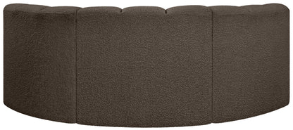 Arc - Boucle Fabric 3 Piece Modular U-Shaped Sofa