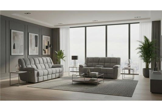 U6000 - Reclining Sofa / Console Reclining Loveseat - Smoke
