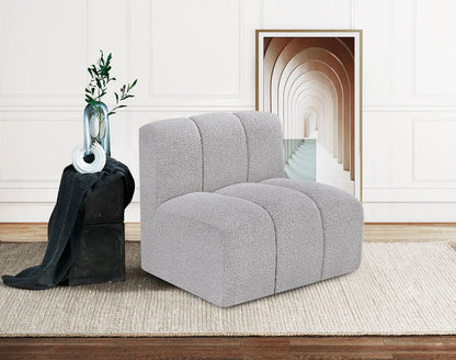 Arc - Boucle Fabric Straight Chair