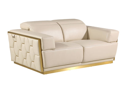 1111 - Leather Loveseat