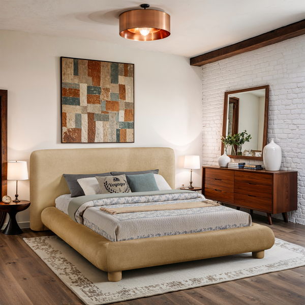 Blair - Chenille Upholstered Bed