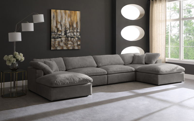 Cozy - 6 Piece Modular Double Chaise Sectional