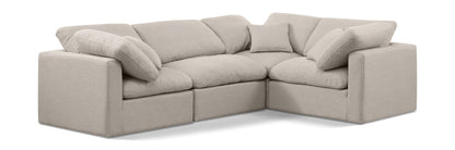 Indulge - Linen 4 Piece Modular Corner Sectional