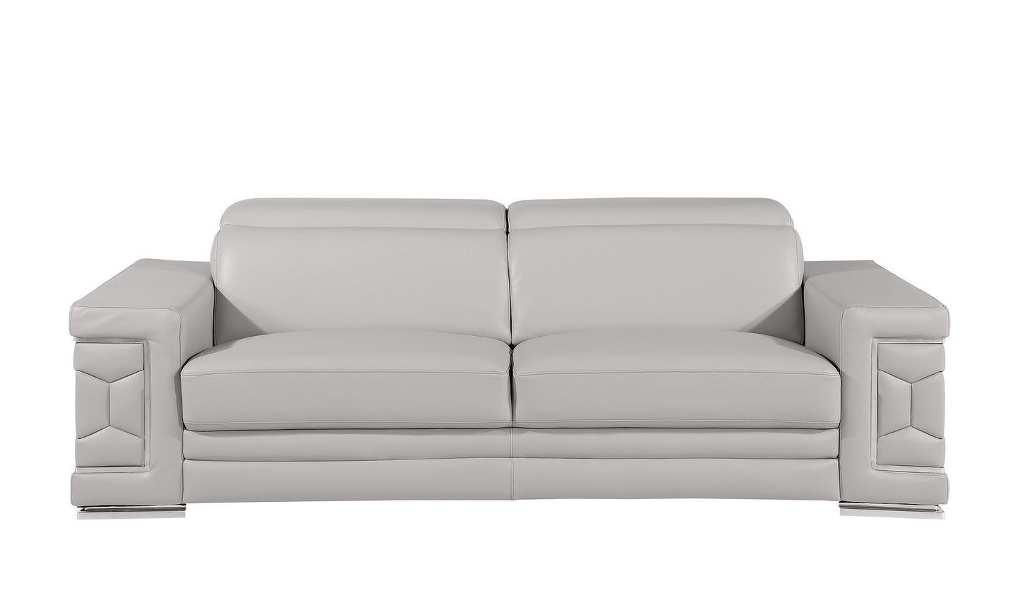 296 - Leather Sofa