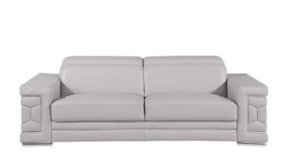 296 - Leather Sofa