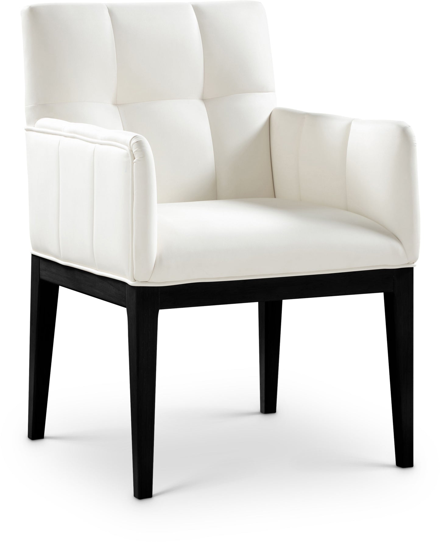 Adrian - Dining Arm Chair Set - Black Legs