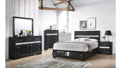 Matrix Black - Queen 5 Piece Bedroom Set