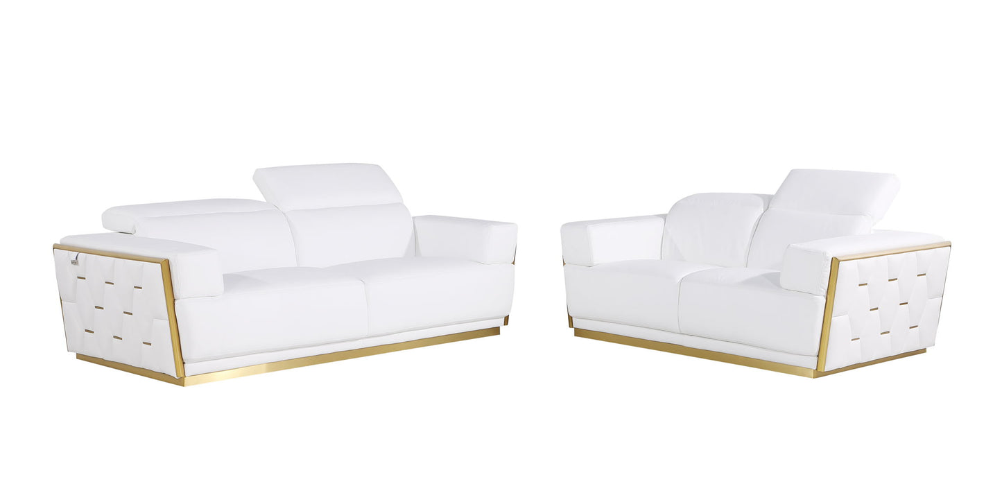 1111 - Leather Living Room Set