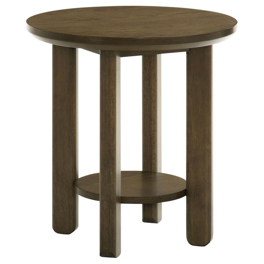 Ottowa - Round Wood Coffee Table Set