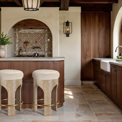 Bocceli - Counter Stool - Natural Base