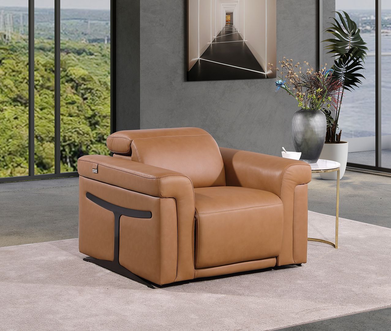 1126 - Power Reclining Chair With Power Headrests