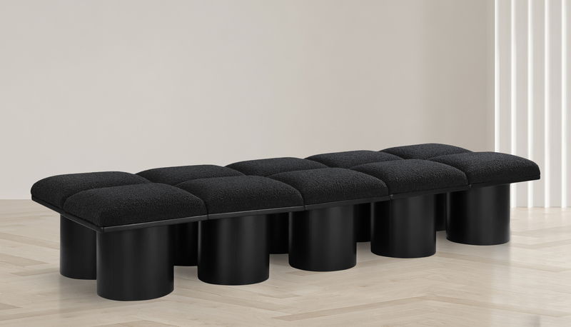Pavilion - 10 Piece Modular Bench With Black Base