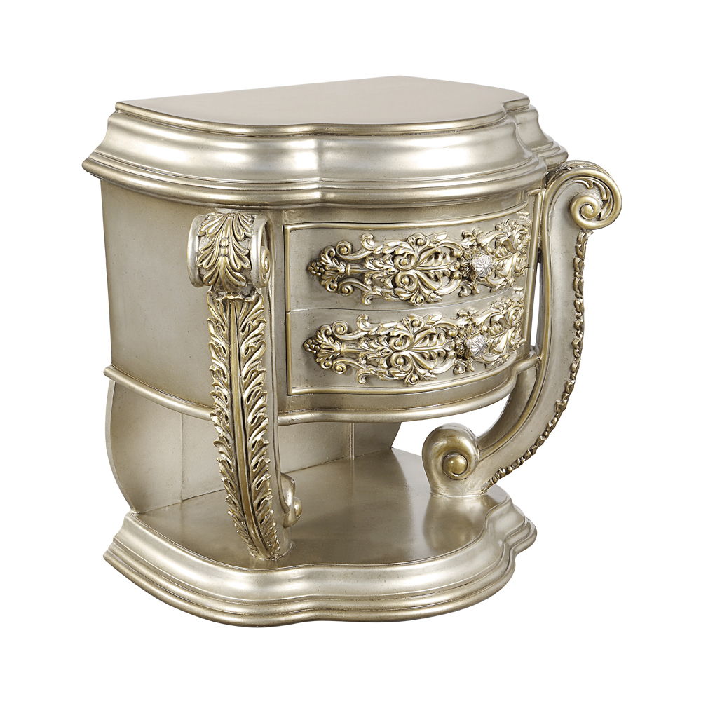 Danae - Nightstand - Champagne & Gold