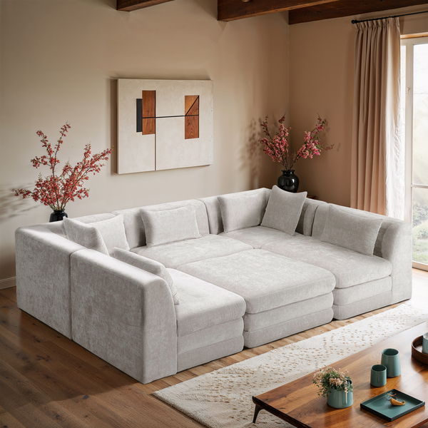 Stellar - 6 Piece Upholstered Modular Sectional