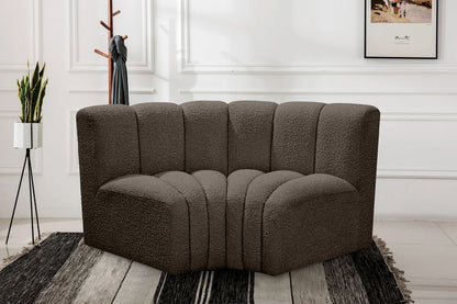 Arc - Boucle Fabric 2 Piece Modular Sofa