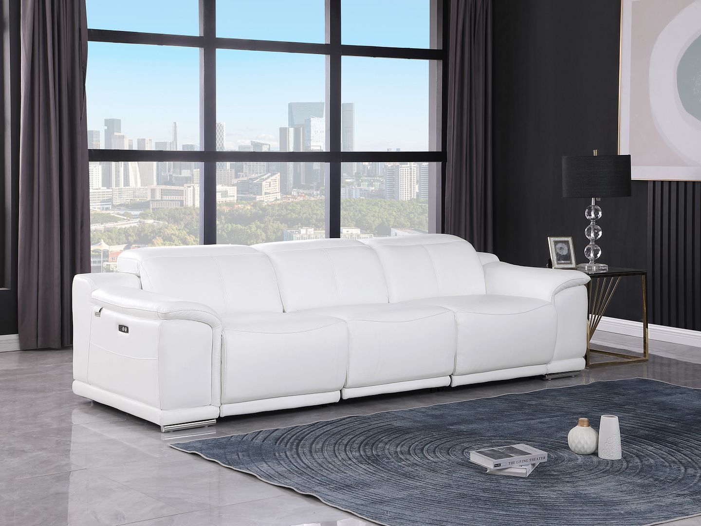 9762 - 3-Piece Modular Power Reclining Sofa With 3 Power Recliners In