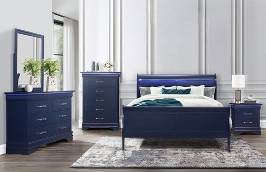 Charlie - Full Bed - Blue