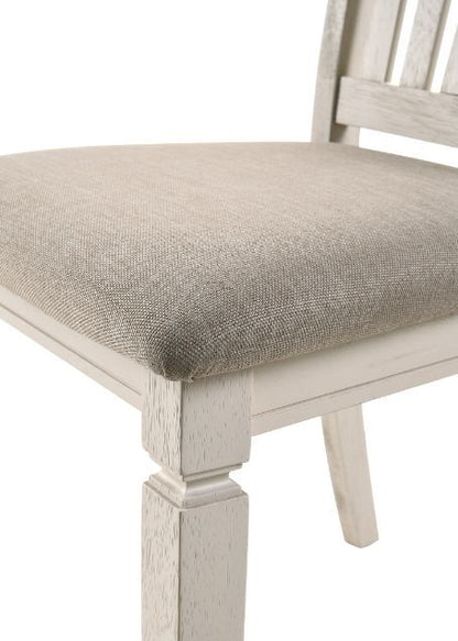 Fedele - Side Chair (Set of 2) - Tan Fabric & Cream