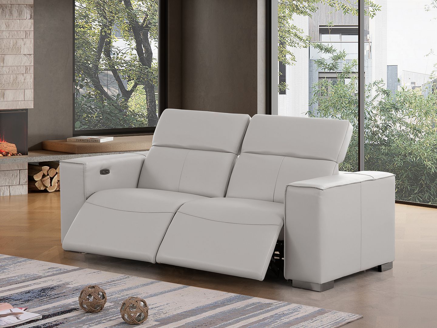 1208 - Dual Power Reclining Loveseat