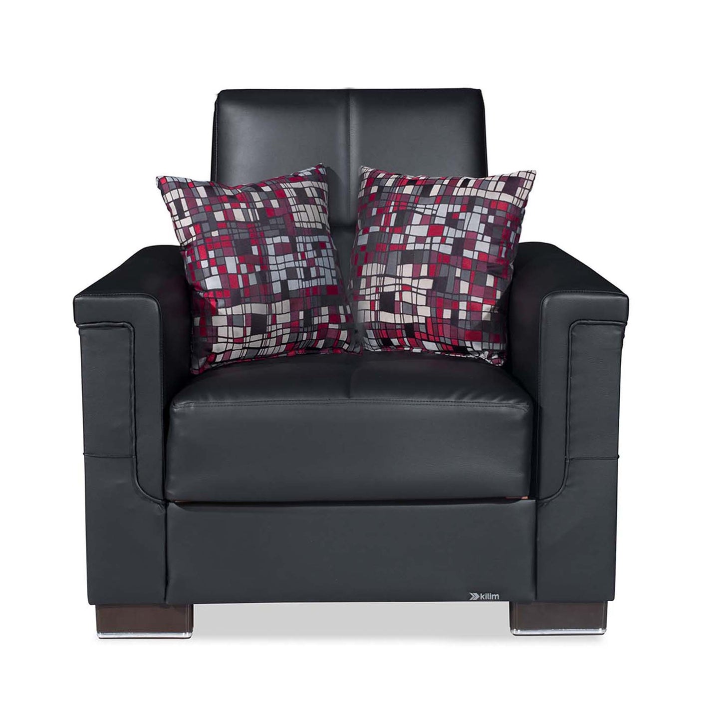 Ottomanson Armada - Upholstered Convertible Armchair With Storage - PU