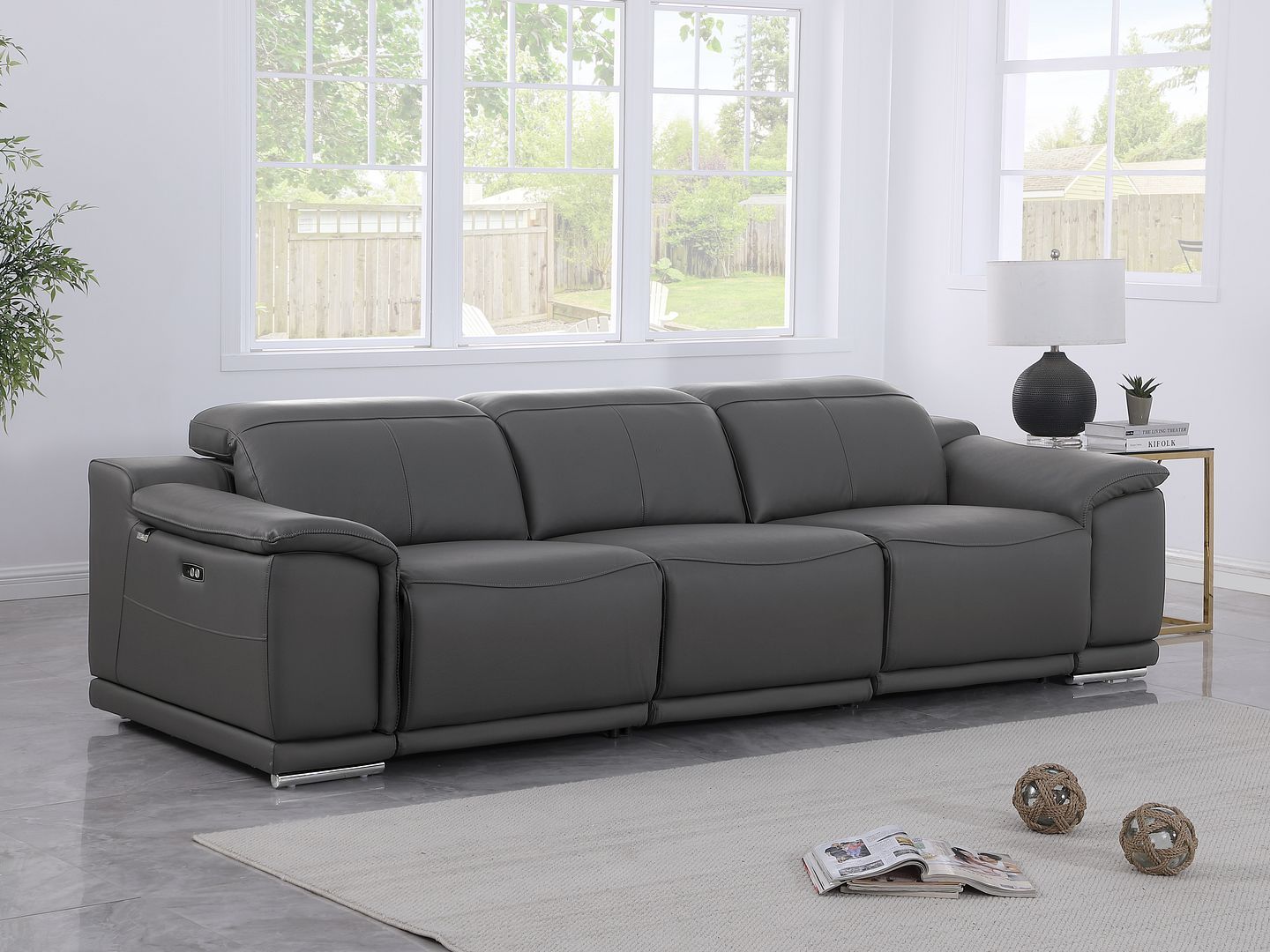 9762 - 3-Piece Modular Power Reclining Sofa With 3 Power Recliners In